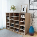 vidaXL Schoenenrek 92x30x67,5 cm bewerkt hout eikenkleurig