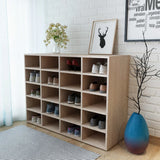 vidaXL Schoenenrek 92x30x67,5 cm bewerkt hout eikenkleurig