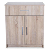 vidaXL Dressoir 71x35x88 cm bewerkt hout eiken
