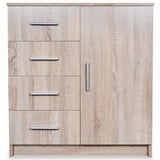 vidaXL Dressoir 79x35x88 cm bewerkt hout eiken