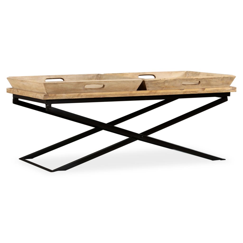 vidaXL Coffee table 110x55x42 cm solid mango wood