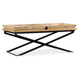vidaXL Coffee table 110x55x42 cm solid mango wood