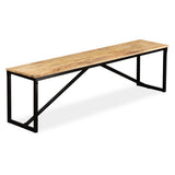 vidaXL Bankje 110x35x45 cm massief gerecycled hout