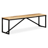 vidaXL Bankje 110x35x45 cm massief gerecycled hout