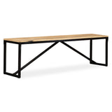 vidaXL Bankje 110x35x45 cm massief gerecycled hout