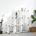 vidaXL Storage Cabinet with 6 Compartments White