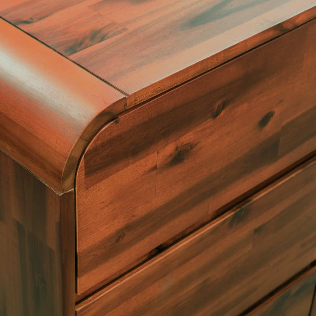 vidaXL Ladekast 90x37x75 cm massief acaciahout