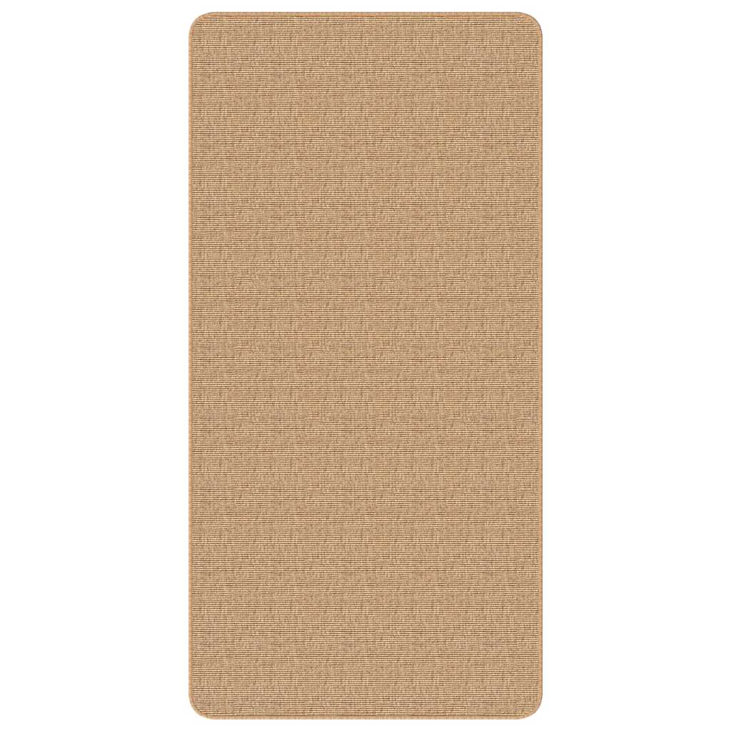 vidaXL Tapijt met latex onderkant 70x130 cm jute natuurlijk