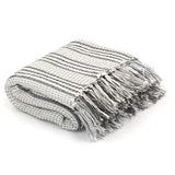 vidaXL Herringbone Plaid 125x150 cm cotton grey