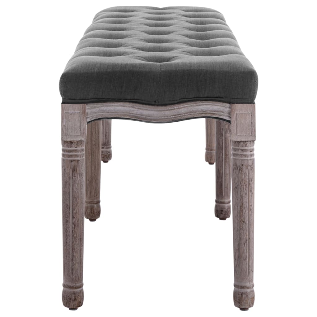vidaXL Bench 150x40x48 cm linen solid wood cream white