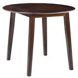 vidaXL Folding Dining Table Round MDF Brown