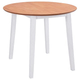 vidaXL Folding Dining Table Round MDF Brown