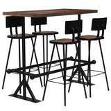 vidaXL 3-delige Barset massief gerecycled hout