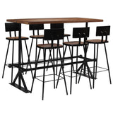 vidaXL 3-delige Barset massief gerecycled hout