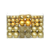 vidaXL 100-piece Christmas Ball Set 3/4/6 cm Gold