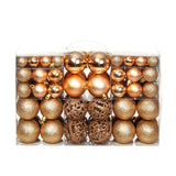 vidaXL 100-piece Christmas Ball Set 3/4/6 cm Gold