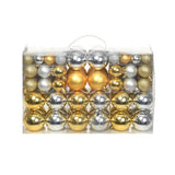 vidaXL 100-piece Christmas Ball Set 3/4/6 cm Gold