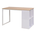 vidaXL Desk 120x60x75 cm oak and white