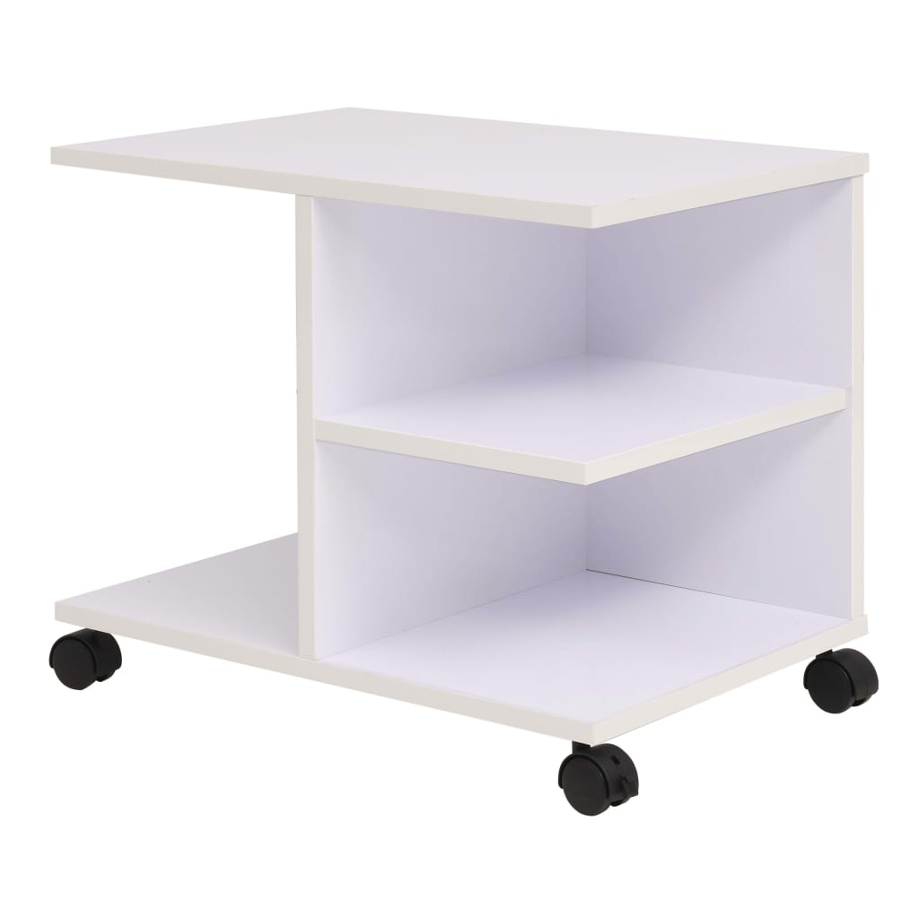 vidaXL Plankenkast verrijdbaar 50x35x42 cm eikenkleur