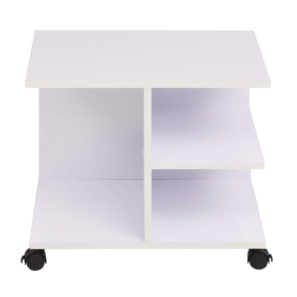 vidaXL Plankenkast verrijdbaar 50x35x42 cm eikenkleur