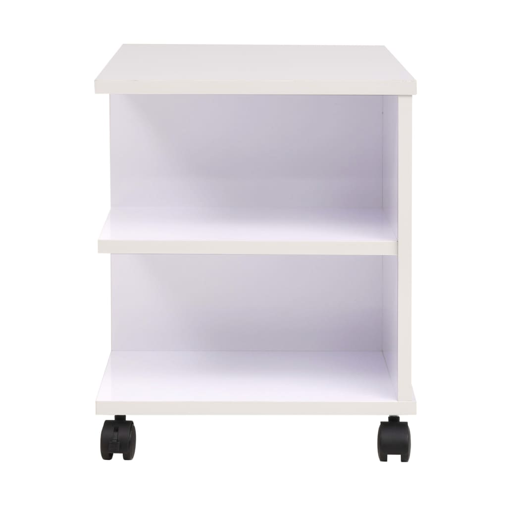 vidaXL Plankenkast verrijdbaar 50x35x42 cm eikenkleur