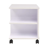 vidaXL Plankenkast verrijdbaar 50x35x42 cm eikenkleur