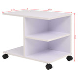 vidaXL Plankenkast verrijdbaar 50x35x42 cm eikenkleur