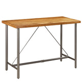 vidaXL Bartafel 60x60x107 cm massief gerecycled teakhout