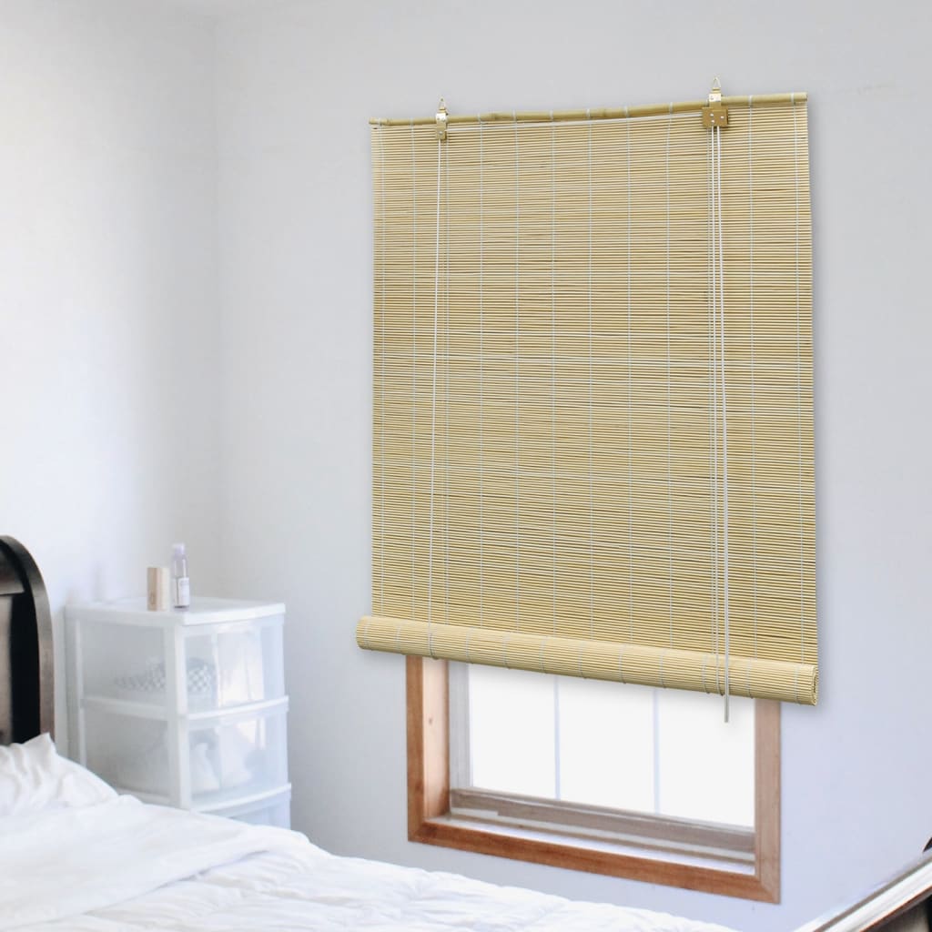 vidaXL Roller Blind 80x160 cm bamboo natural