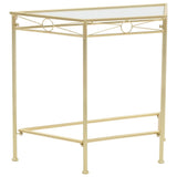 vidaXL Vintage Style Side Table 87x34x73 cm Metal Gold