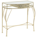 vidaXL Bijzettafel Franse stijl 82x39x76 cm metaal wit
