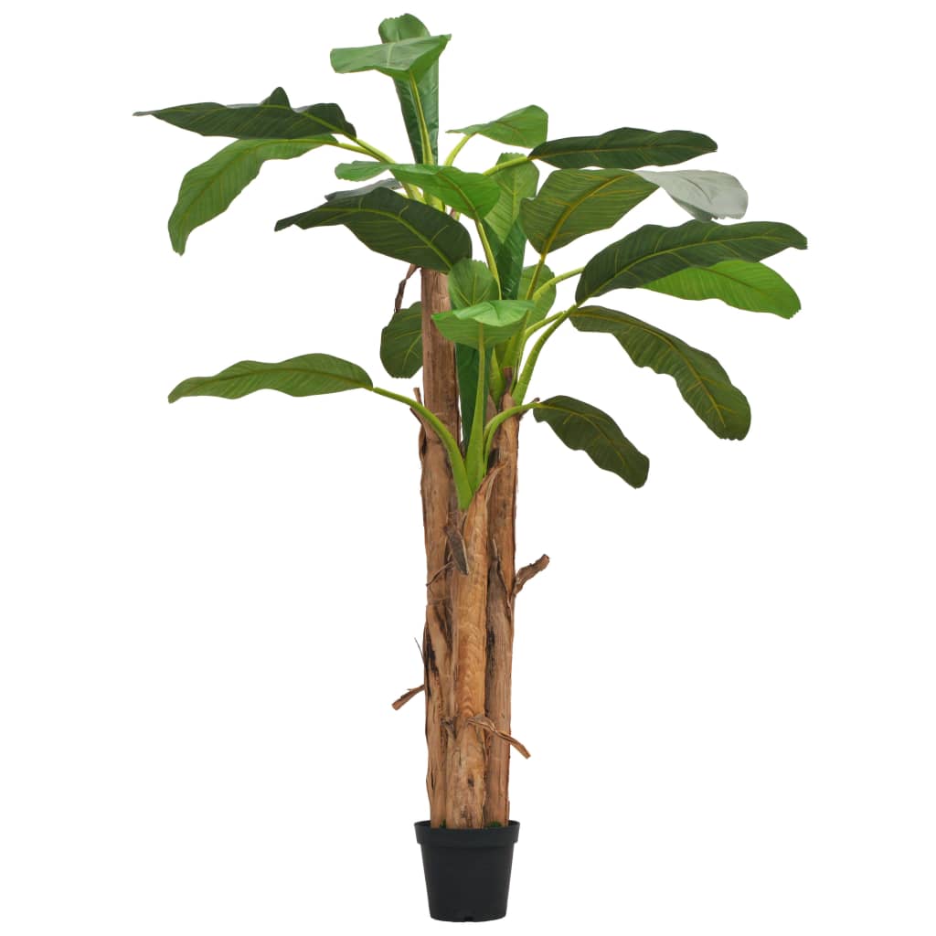 vidaXL Artificial Banana Tree Plant with Pot 150 cm Green