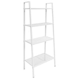 vidaXL Ladder boekenkast 4 schappen metaal zwart