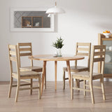 vidaXL Eetkamerstoelen 2 st massief acaciahout