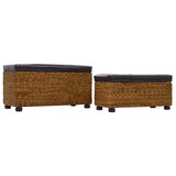 vidaXL 2-Piece Sofa Set Seagrass Grey
