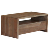 vidaXL Table de salon avec panneau naturel 90x50x40 cm gris acacia