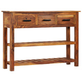 vidaXL Dressoir met 3 lades 110x30x80 cm massief hout