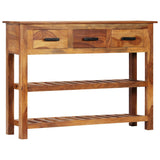 vidaXL Dressoir met 3 lades 110x30x80 cm massief hout
