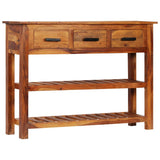 vidaXL Dressoir met 3 lades 110x30x80 cm massief hout