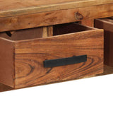 vidaXL Dressoir met 3 lades 110x30x80 cm massief hout