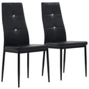 vidaXL Eetkamerstoelen 2 st kunstleer grijs