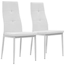 vidaXL Eetkamerstoelen 2 st kunstleer grijs
