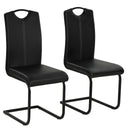 vidaXL Eetkamerstoelen 2 st kunstleer grijs