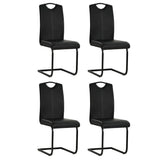 vidaXL Eetkamerstoelen 2 st kunstleer grijs