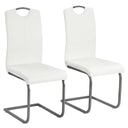 vidaXL Eetkamerstoelen 2 st kunstleer grijs