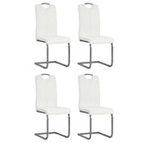 vidaXL Eetkamerstoelen 2 st kunstleer grijs