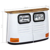 vidaXL Dressoir vrachtwagen massief mangohout wit