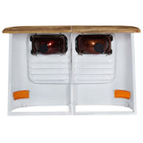 vidaXL Dressoir vrachtwagen massief mangohout wit