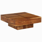 vidaXL Salontafel vierkant massief mangohout brun