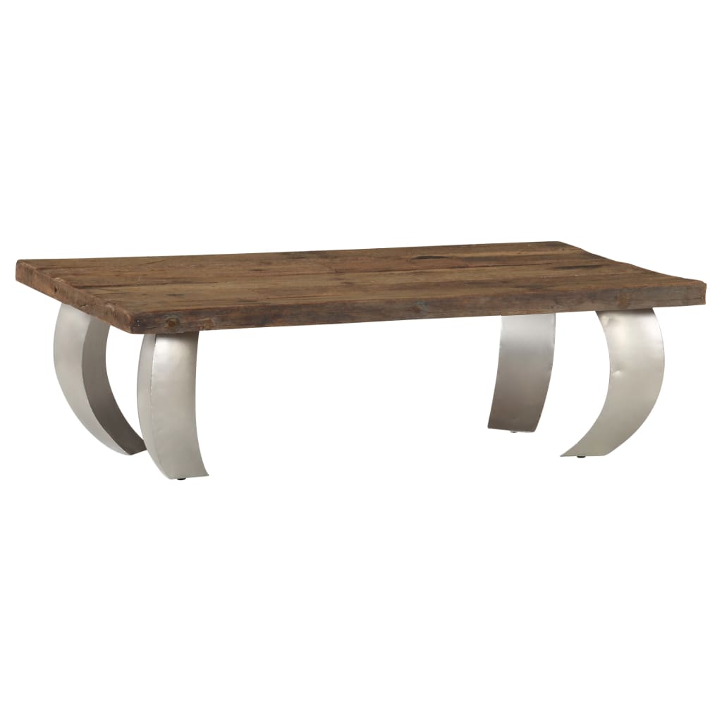 vidaXL Salontafel Opium 110x60x35 cm gerecycled hout en staal